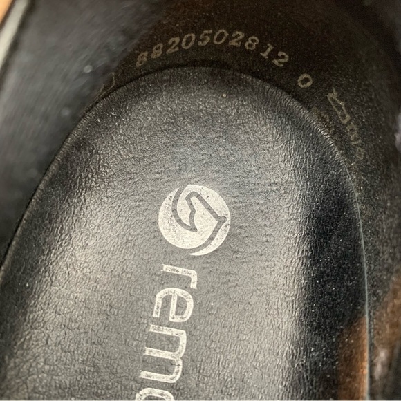 Remonte Black Leather Patent Silver Velcro Strap Metallic Shoes EU 39 / US 8-8.5 - Picture 10 of 10